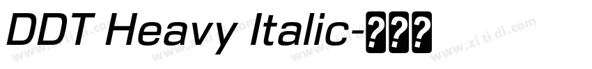 DDT Heavy Italic字体转换